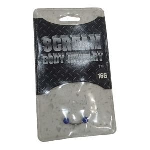 XScream Body Eyebrow Jewelry Men Or Women's Size (16G)